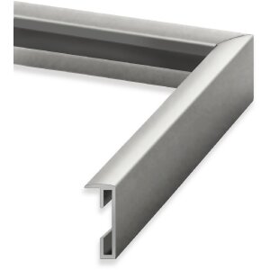 Marco de fotos de aluminio FramesFactory 61x91,5 cm plateado cristal de plexiglás