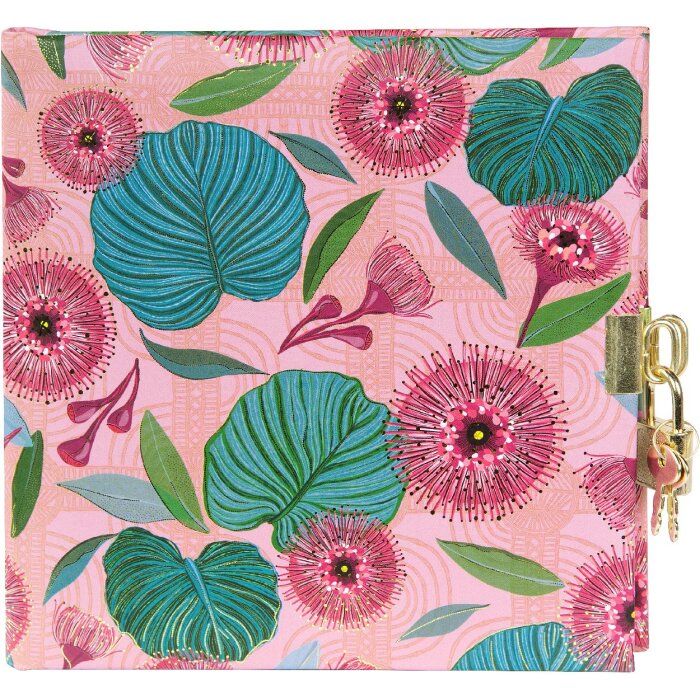 Goldbuch Diario Hojas Tropicales rosa 16x16 cm