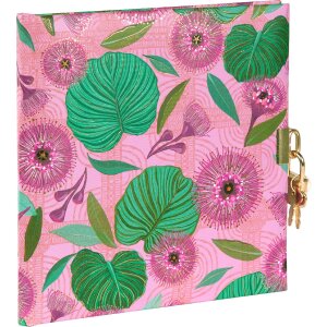 Goldbuch Diario Hojas Tropicales rosa 16x16 cm