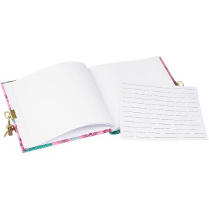 Goldbuch Diario Hojas Tropicales rosa 16x16 cm