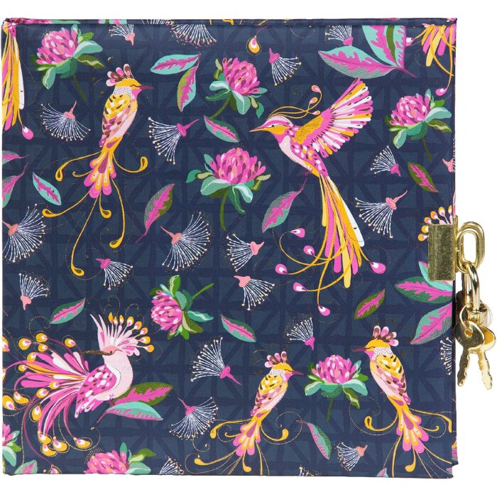 Goldbuch Diario Aves Tropicales Azul 16x16 cm
