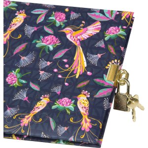 Goldbuch Diario Aves Tropicales Azul 16x16 cm