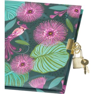 Goldbuch Diario Pájaros Tropicales verde 16x16 cm 96 páginas blancas