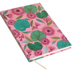 Goldbuch Cuaderno Tropical Leaves rosa 15x22 cm