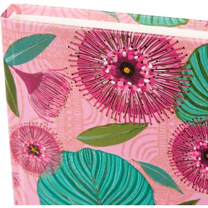 Goldbuch Cuaderno Tropical Leaves rosa 15x22 cm