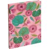 Goldbuch Cuaderno Tropical Leaves rosa 15x22 cm