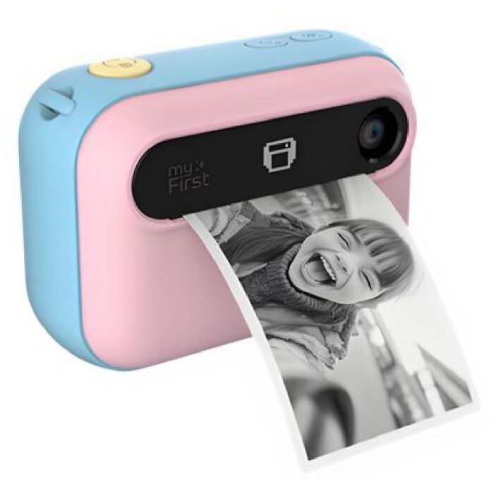 myFirst 750045 Camera Insta 20 Rosa Cámara para niños 16MP Full HD Impresión térmica