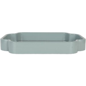 Clayre & Eef 6H2459 Bandeja Decorativa (Set de 2) 46x30x5 / 35x24x5 cm