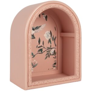 Clayre & Eef 6H2460 Estantería de pared (Set de 2) Azul Rosa 30x16x40 / 24x14x30 cm