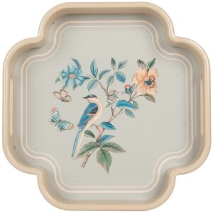 Clayre & Eef 6H2461 Bandeja Decorativa (Set de 2)...