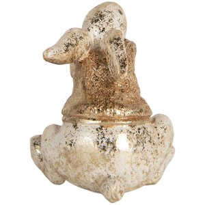 Clayre & Eef 6PR5485 Decoración Conejo 6x5x7 cm Beige y Marrón