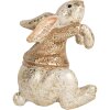 Clayre & Eef 6PR5485 Decoración Conejo 6x5x7 cm Beige y Marrón