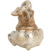 Clayre & Eef 6PR5485 Decoración Conejo 6x5x7 cm Beige y Marrón