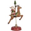 Clayre & Eef 6PR5763 Decoración Papá Noel en Reno 16x11x30 cm