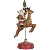 Clayre & Eef 6PR5763 Decoración Papá Noel en Reno 16x11x30 cm