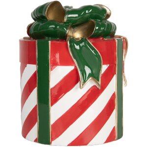 Clayre & Eef 6PR5765 Decoración Regalo Rojo Verde Ø 16x21 cm
