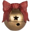 Clayre & Eef 6PR5767 Candelabro 13x12x13 cm Dorado y Rojo