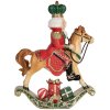 Clayre & Eef 6PR5768 Decoración Cascanueces sobre Caballo Balancín 24x8x31 cm