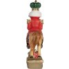 Clayre & Eef 6PR5768 Decoración Cascanueces sobre Caballo Balancín 24x8x31 cm