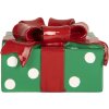 Clayre & Eef 6PR5773 Candelabro 10x10x6 cm Verde y Rojo