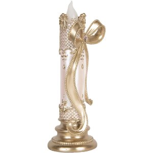 Clayre & Eef 6PR5777 Vela decorativa con LED 13x12x34...