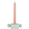 Clayre & Eef 6PR5778BL Candelabro 14x6x4 cm Azul y Blanco