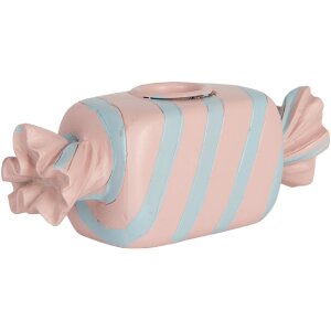 Clayre & Eef 6PR5778P Candelabro 14x5x5 cm rosa-azul