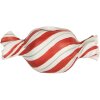 Clayre & Eef 6PR5778R Candelabro 14x7x6 cm Rojo Blanco