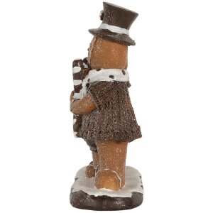 Clayre & Eef 6PR5855 Decoración Hombre de Jengibre 20x7x17 cm