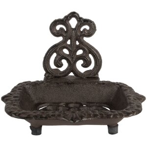Clayre & Eef 6Y5748 Jabonera 15x11x11 cm Hierro...
