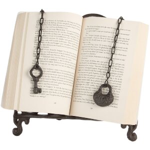 Clayre & Eef 6Y5751 Soporte para libros 27x5x27 cm de hierro