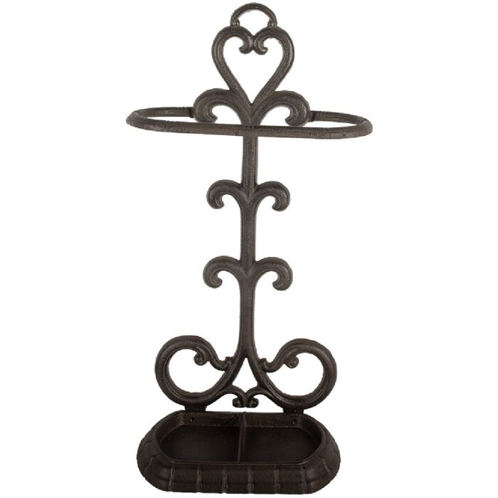 Soporte para paraguas Clayre & Eef 6Y5756 29x15x56 cm Marrón
