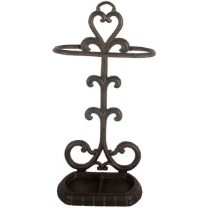 Soporte para paraguas Clayre & Eef 6Y5756 29x15x56 cm Marrón
