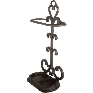Soporte para paraguas Clayre & Eef 6Y5756 29x15x56 cm Marrón