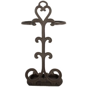 Soporte para paraguas Clayre & Eef 6Y5756 29x15x56 cm Marrón