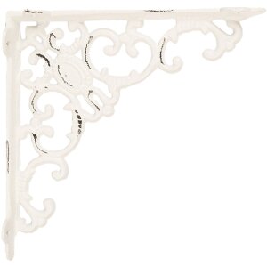 Rejilla decorativa Clayre & Eef 6Y5759 4x21x21 cm Blanco