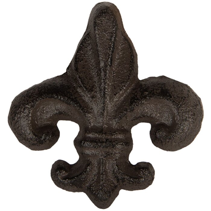 Pomo de puerta Clayre & Eef 6Y5763 7x4x7 cm Marrón