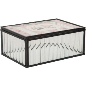Clayre & Eef Caja de metal 15x10x6 cm
