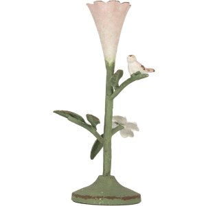 Candelabro Clayre & Eef 6Y5953 12x12x26 cm Verde Rosa