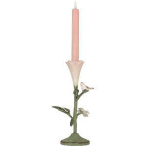 Candelabro Clayre & Eef 6Y5953 12x12x26 cm Verde Rosa