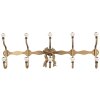 Perchero Clayre & Eef 6Y5956 50x7x17 cm blanco dorado