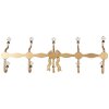 Perchero Clayre & Eef 6Y5956 50x7x17 cm blanco dorado