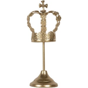 Corona Decorativa Ø 12x30 cm Clayre & Eef 6Y5957 Dorado