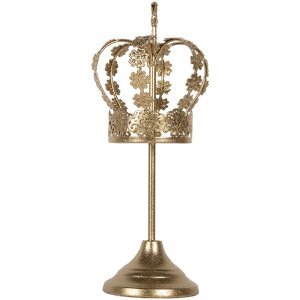Corona Decorativa Ø 12x30 cm Clayre & Eef 6Y5957 Dorado