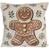 Funda de cojín Clayre & Eef CGM22 45x45 cm Beige Marrón