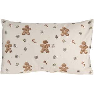 Funda de cojín Clayre & Eef CGM36 30x50 cm Beige-Marrón