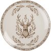 Plato grande GTWFP de Clayre & Eef Beige-Marrón 26x2 cm