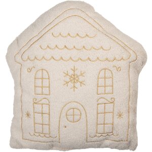Cojín relleno Clayre & Eef KG035.008 45x40x10 cm Blanco-Beige