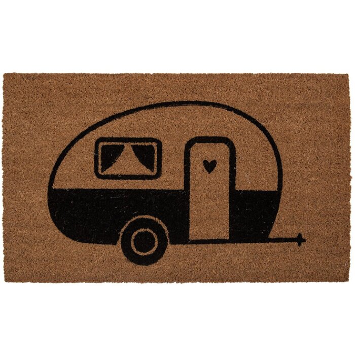 Clayre & Eef MC275 Felpudo 75x45x1 cm Marrón y Negro