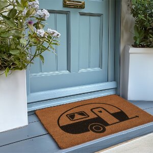 Clayre & Eef MC275 Felpudo 75x45x1 cm Marrón y Negro